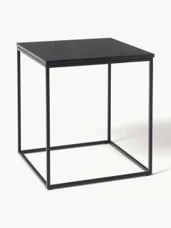 Westwing Collection Mesa auxiliar de mármol Vince