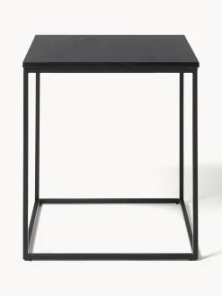 Westwing Collection Mesa auxiliar de mármol Vince