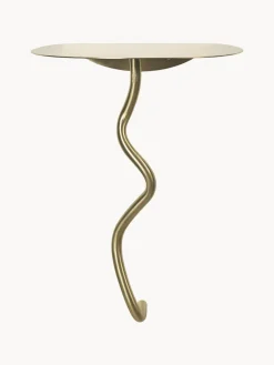 Ferm Living Mesa auxiliar de pared de latón Curvature^ Mesas Auxiliares