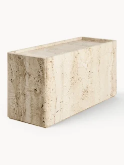 GUBI Mesa auxiliar de travertino Pietra