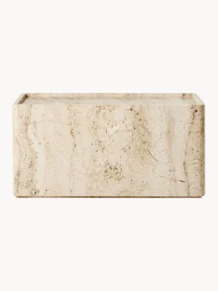 GUBI Mesa auxiliar de travertino Pietra