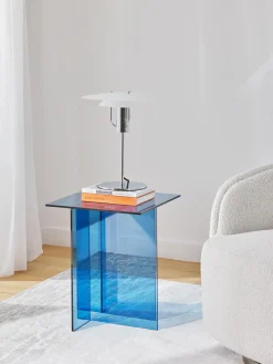 Westwing Collection Mesa auxiliar de vidrio Anouk