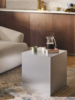 Westwing Collection Mesa auxiliar en look metálico Lesley^ Mesas Auxiliares