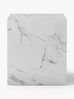 Westwing Collection Mesa auxiliar en look mármol Lesley