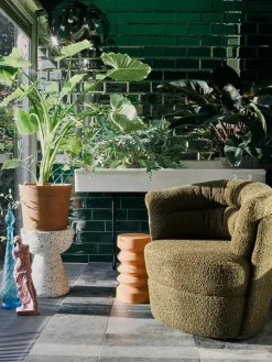 HKLIVING Mesa auxiliar en terrazo Lars^ Mesas Auxiliares