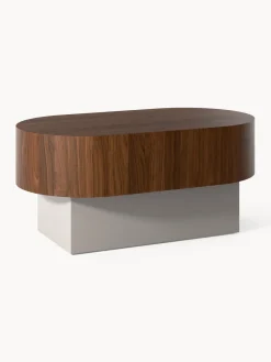 Westwing Collection Mesa auxiliar ovalada Rylan