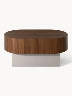 Westwing Collection Mesa auxiliar ovalada Rylan