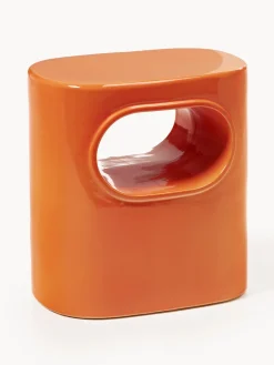 HKLIVING Mesa auxiliar ovalada Space