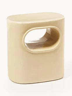 HKLIVING Mesa auxiliar ovalada Space^ Mesas Auxiliares