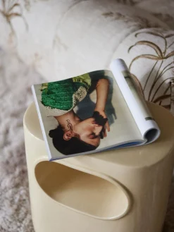 HKLIVING Mesa auxiliar ovalada Space^ Mesas Auxiliares