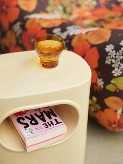 HKLIVING Mesa auxiliar ovalada Space^ Mesas Auxiliares