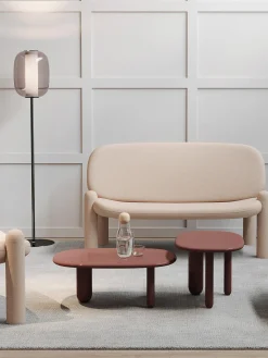 Driade Mesa auxiliar ovalada Tottori^ Mesas Auxiliares