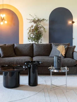 Zuiver Mesa auxiliar plegable Cupid, tablero de cristal