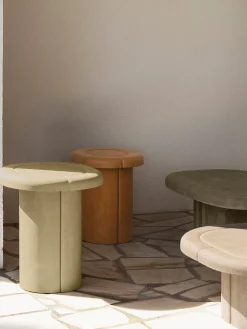 Mater Mesa auxiliar redonda Alder