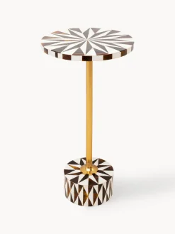 Kare Design Mesa auxiliar redonda artesanal Domero^ Mesas Auxiliares