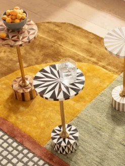 Kare Design Mesa auxiliar redonda artesanal Domero^ Mesas Auxiliares