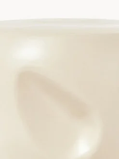 HKLIVING Mesa auxiliar redonda artesanal de cerámica Currents