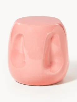 HKLIVING Mesa auxiliar redonda artesanal de cerámica Currents^ Mesas Auxiliares