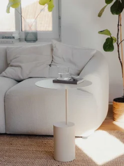 Metallbude Mesa auxiliar redonda Ciro