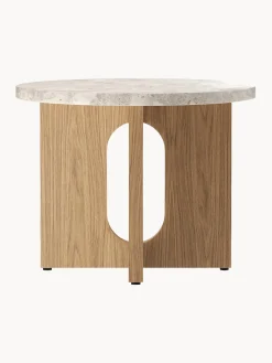 Audo Copenhagen Mesa auxiliar redonda con tablero de arenisca Ibiza