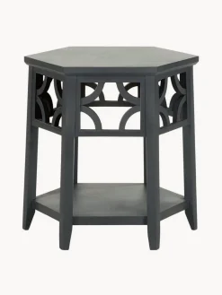 Safavieh Mesa auxiliar redonda de madera Lauren