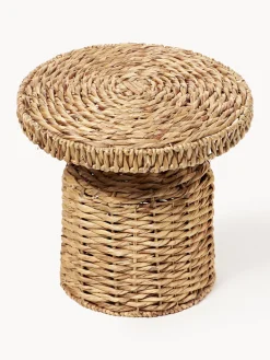 Bloomingville Mesa auxiliar redonda de ratán Camo^ Mesas Auxiliares