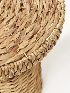 Bloomingville Mesa auxiliar redonda de ratán Camo^ Mesas Auxiliares