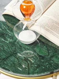 Westwing Collection Mesa auxiliar redonda de mármol Ella^ Mesas Auxiliares