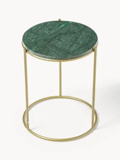 Westwing Collection Mesa auxiliar redonda de mármol Ella^ Mesas Auxiliares