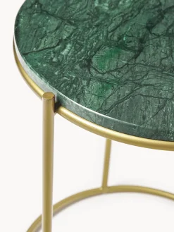 Westwing Collection Mesa auxiliar redonda de mármol Ella^ Mesas Auxiliares