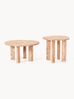 Ferm Living Mesa auxiliar redonda de mármol Taula