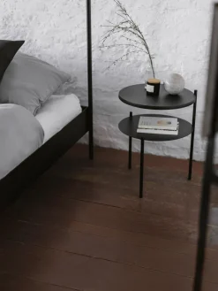 Noo.ma Mesa auxiliar redonda de madera Tu^ Mesas Auxiliares