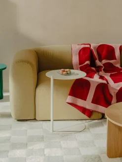 Noo.ma Mesa auxiliar redonda de metal Ande