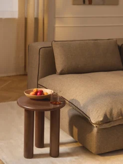 Westwing Collection Mesa auxiliar redonda de madera de roble Didi^ Mesas Auxiliares