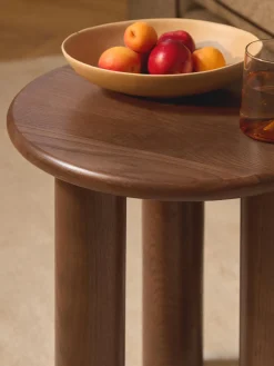 Westwing Collection Mesa auxiliar redonda de madera de roble Didi^ Mesas Auxiliares