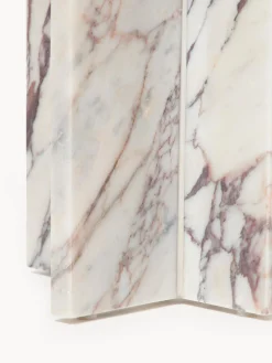 Westwing Collection Mesa auxiliar redonda de mármol Marisa