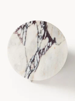 Westwing Collection Mesa auxiliar redonda de mármol Marisa