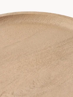 Westwing Collection Mesa auxiliar redonda de madera de mango Benno