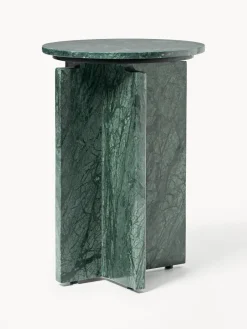 Westwing Collection Mesa auxiliar redonda de mármol Marisa^ Mesas Auxiliares