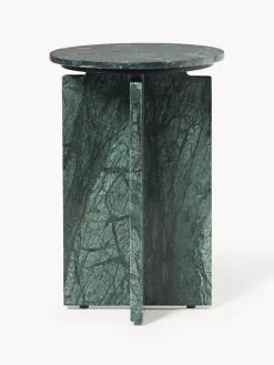 Westwing Collection Mesa auxiliar redonda de mármol Marisa^ Mesas Auxiliares