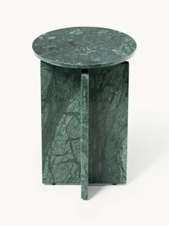 Westwing Collection Mesa auxiliar redonda de mármol Marisa^ Mesas Auxiliares