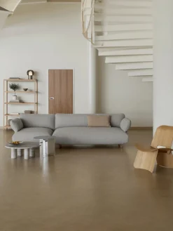 blomus Mesa auxiliar redonda de acero inoxidable Oru^ Mesas Auxiliares