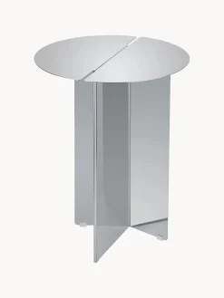 blomus Mesa auxiliar redonda de acero inoxidable Oru