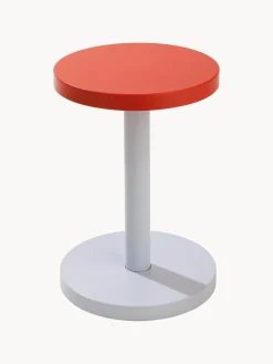 DESIGN LETTERS Mesa auxiliar redonda de metal Trisse^ Mesas Auxiliares