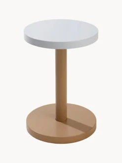 DESIGN LETTERS Mesa auxiliar redonda de metal Trisse^ Mesas Auxiliares