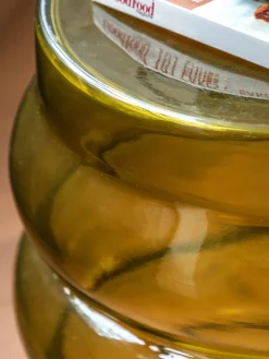 Mesa auxiliar redonda de vidrio soplado Sono