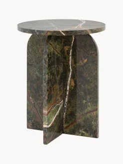 Mesa auxiliar redonda de mármol Amalfi^ Mesas Auxiliares