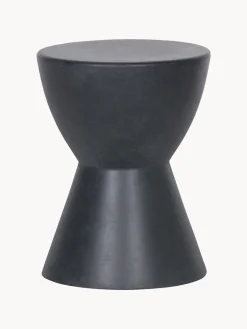 Mesa auxiliar redonda para exterior de cemento Dover^ Mesas Auxiliares De Jardín|Mesas Auxiliares De Jardí­N