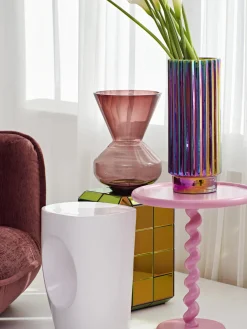 POLSPOTTEN Mesa auxiliar redonda Twister