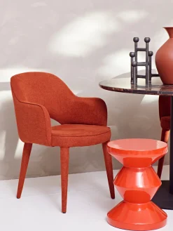 POLSPOTTEN Mesa auxiliar redonda Zig Zag